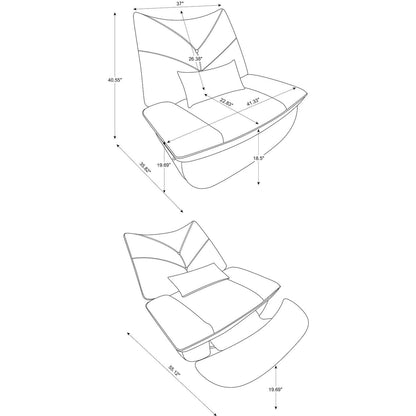 Swivel Glider Power Recliner with Bluetooth Speakers, Phone Holder, USB and Type-C Charging Ports, Hidden Arm Storage