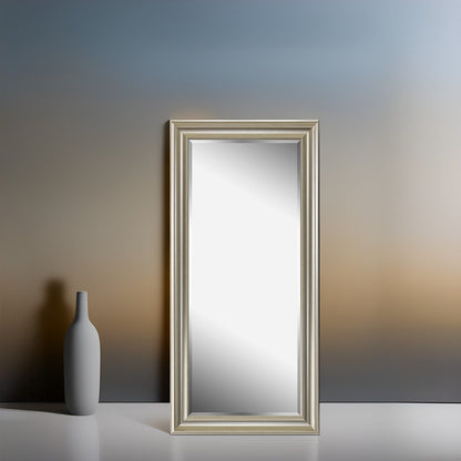 Tall Mirror Full Body Oversized Mirror Smooth Faux Wood Frame Rectangle Wall Mounted Hanging Mirror