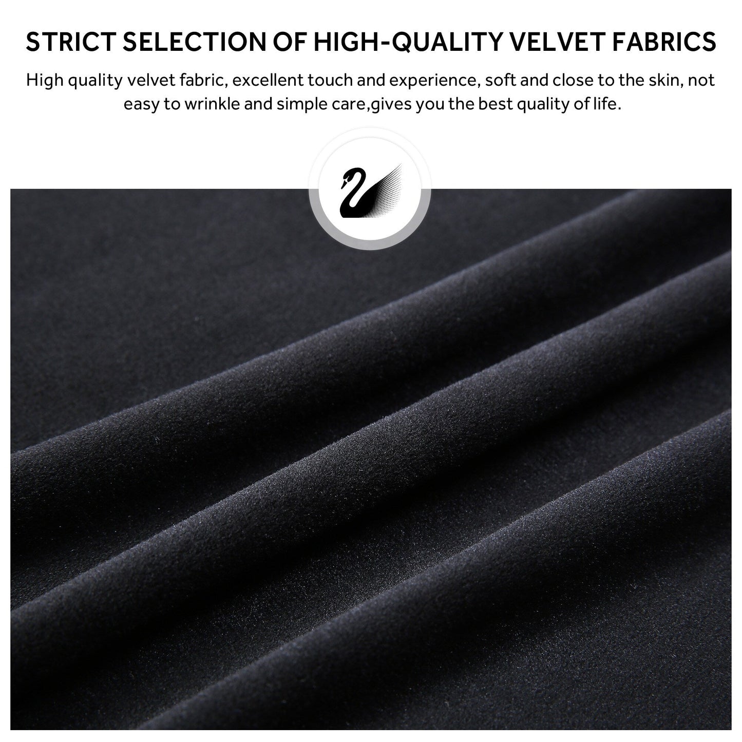 Upholstered Tufted Velvet Dining Chair with Solid Wood Legs Set of 6