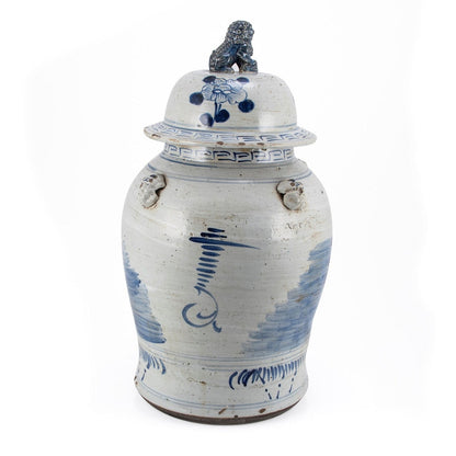 Vintage Temple Jar Four Season Plants - Large