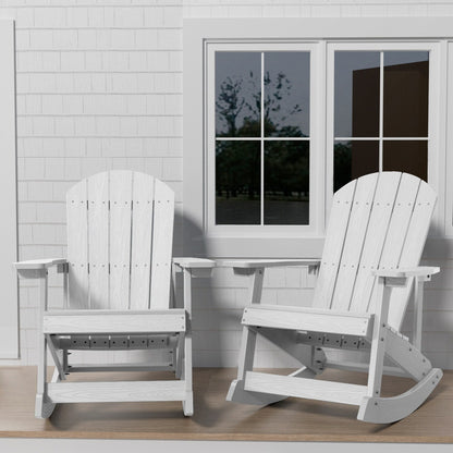 WINSOON All Weather Outdoor Rocking Chair, Set of 2