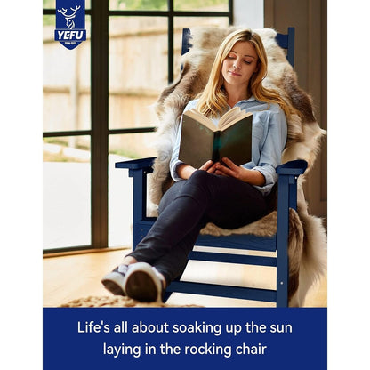 WINSOON All Weather Outdoor Rocking Chair, Set of 2