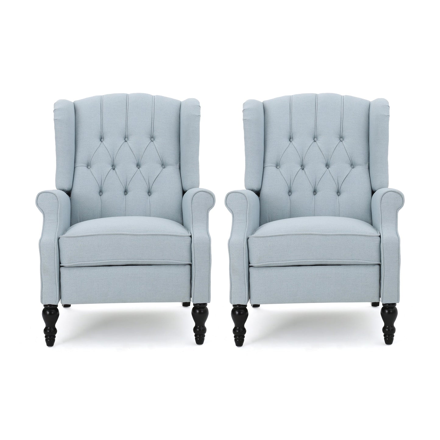 Walter Tufted Fabric Recliners (Set of 2) by Christopher Knight Home