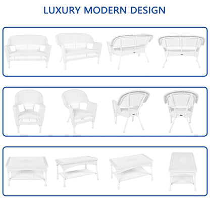 Wicker Patio 4-piece Conversation Set