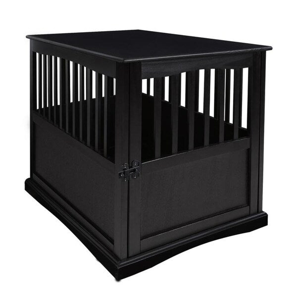 Wooden Pet Crate End Table with Lockable Door