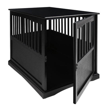 Wooden Pet Crate End Table with Lockable Door