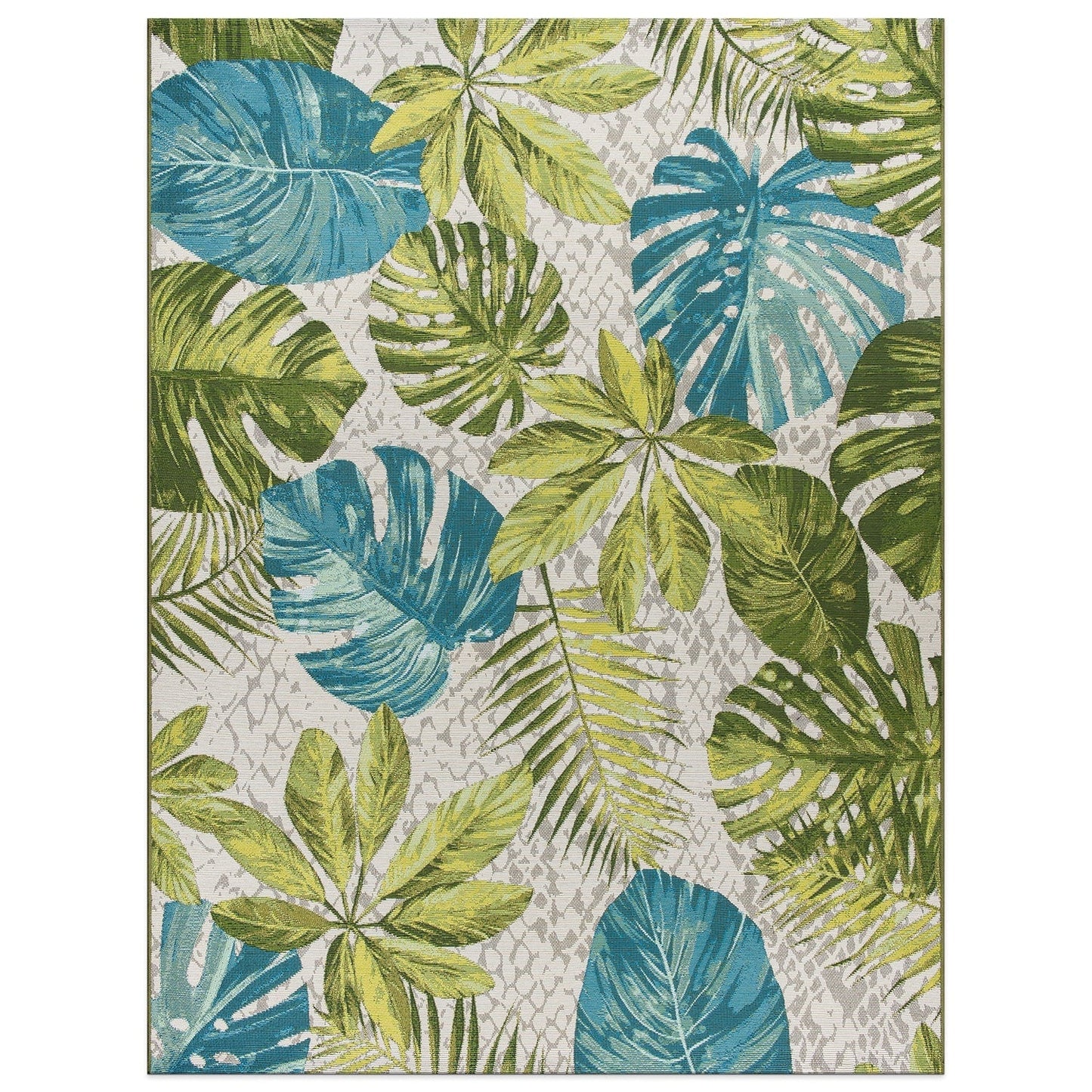 World Rug Gallery Contemporary Tropical Floral Indoor/Outdoor Area Rug