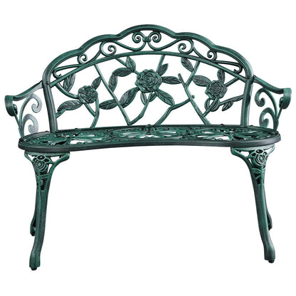 Yaheetech Outdoor Metal Bench Patio Park Garden Bench - N/A